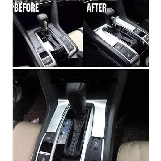 Honda civic Gear Box Chrome Panel U Shape