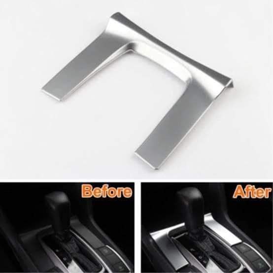 Honda civic Gear Box Chrome Panel U Shape
